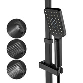 Expert Homewares Nero 200mm Twin Rail Shower
