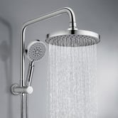 Expert Homewares Euro 200mm 4 Function Short Twin Shower