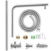Expert Homewares Chrome Round Rail Shower