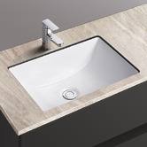 Expert Homewares Cambridge Curved White Ceramic Undermount Basin