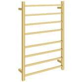 Expert Homewares Ottimo Square 620 x 912mm Brushed Yellow Gold Heated Towel Rail