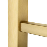 Expert Homewares Ottimo Square 620 x 912mm Brushed Yellow Gold Heated Towel Rail