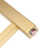 Expert Homewares Ottimo Square 620 x 912mm Brushed Yellow Gold Heated Towel Rail
