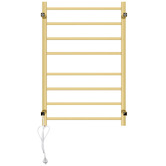 Expert Homewares Ottimo Square 620 x 912mm Brushed Yellow Gold Heated Towel Rail