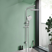 Expert Homewares Ashton Chrome Twin Shower