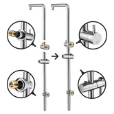 Expert Homewares Ashton Chrome Twin Shower