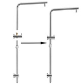 Expert Homewares Ashton Chrome Twin Shower