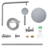 Expert Homewares Euro 5 Function Twin Shower