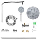 Expert Homewares Euro 5 Function Twin Shower