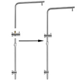 Expert Homewares Euro 5 Function Twin Shower