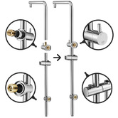 Expert Homewares Euro 5 Function Twin Shower