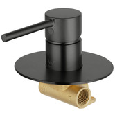 Expert Homewares Round Matte Black Shower Bathroom Basics Package