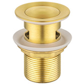 Expert Homewares 32mm Solid Brass Basin Pop-Up Waste with Overflow