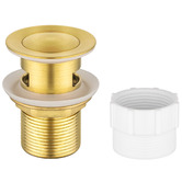 Expert Homewares 32mm Solid Brass Basin Pop-Up Waste with Overflow