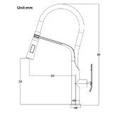 Expert Homewares Cammie Pull-Down Kitchen Mixer