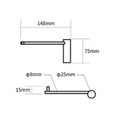 Expert Homewares Maya Stainless Steel Toilet Paper Holder