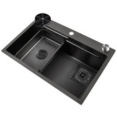 Expert Homewares Azelea 680mm Single Stainless Steel Kitchen Sink &amp; Accessories Package
