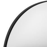 Expert Homewares Black Superia Oval Stainless Steel Wall Mirror