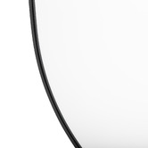 Expert Homewares Black Superia Oval Stainless Steel Wall Mirror