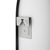 Expert Homewares Black Superia Oval Stainless Steel Wall Mirror