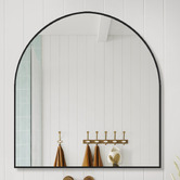 Expert Homewares Black Superia Arch Stainless Steel Mirror