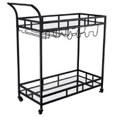 Expert Homewares Caledon 2 Tier Steel Bar Cart