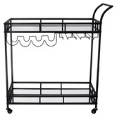 Expert Homewares Caledon 2 Tier Steel Bar Cart