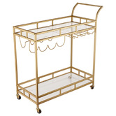 Expert Homewares Caledon 2 Tier Steel Bar Cart