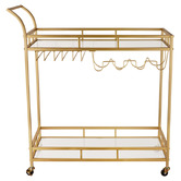 Expert Homewares Caledon 2 Tier Steel Bar Cart