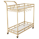 Expert Homewares Caledon 2 Tier Steel Bar Cart