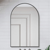 Expert Homewares Black Superia Arch Stainless Steel Mirror