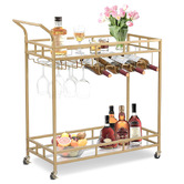 Expert Homewares Caledon 2 Tier Steel Bar Cart
