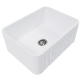 Expert Homewares Pierre 610mm Single Fireclay Farmhouse Sink