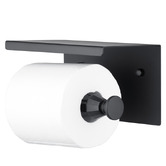 Expert Homewares Minori Black Stainless Steel Toilet Roll Holder