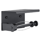 Expert Homewares Minori Black Stainless Steel Toilet Roll Holder