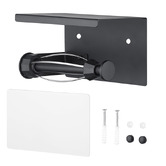 Expert Homewares Minori Black Stainless Steel Toilet Roll Holder