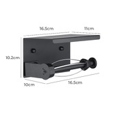 Expert Homewares Minori Black Stainless Steel Toilet Roll Holder