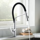 Expert Homewares Cammie Chrome Gooseneck Pull down Kitchen Sink Mixer