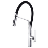 Expert Homewares Cammie Chrome Gooseneck Pull down Kitchen Sink Mixer