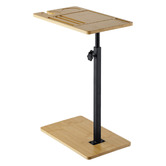 Expert Homewares Anita Bamboo &amp; Steel Adjustable Side Table