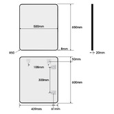Expert Homewares Evie Metal Wall Mirror