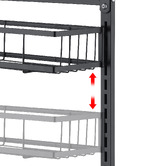 Expert Homewares 2 Tier Grayson Steel Over-the-Door Shower Caddy