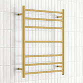Expert Homewares Solander 600 x 800mm Stainless Steel 7 Bar Heated Towel Rail