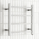 Expert Homewares Square 500 x 520mm Stainless Steel Heated Towel Rail