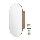 Expert Homewares Winona 450mm Pill Mirrored Shaving Cabinet