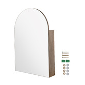 Expert Homewares Winona 610mm Arch Mirrored Shaving Cabinet