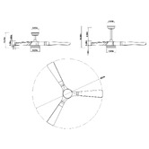 Expert Homewares Nizhoni 132cm DC Ceiling Fan with LED Light