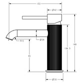 Expert Homewares Keoni Ribbed Basin Mixer
