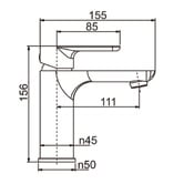 Expert Homewares Cammie Paddle Lever Basin Mixer Tap