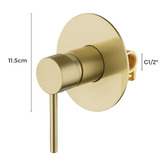 Expert Homewares Solander Round Shower/Bath Wall Mixer